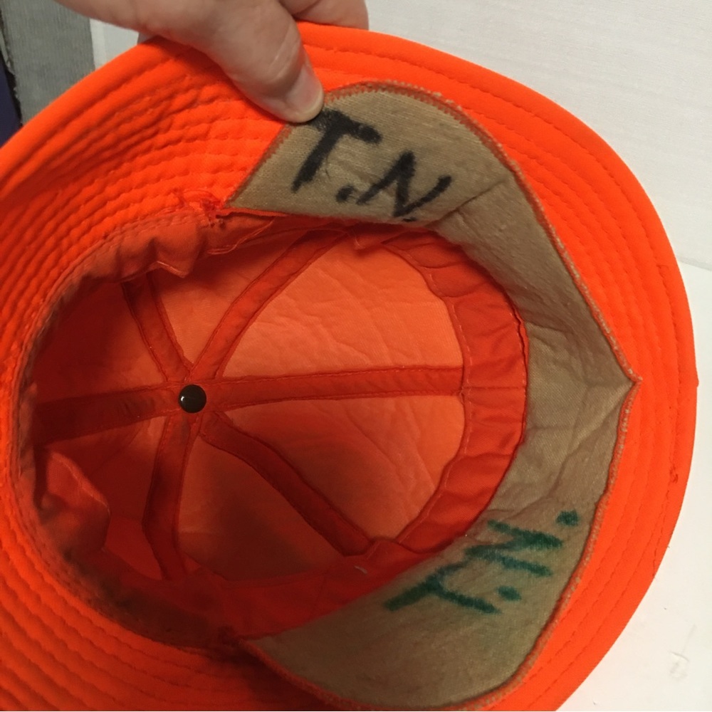 Hi Vix Neon Orange Hunting Hat Duck Bay Sz Sm - Picture 8 of 10
